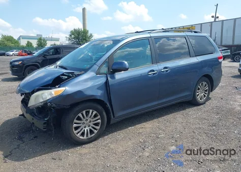 2013 Toyota Sienna Xle V6 8 Passenger из США, поврежденный, VIN 5TDYK3DC0DS363372